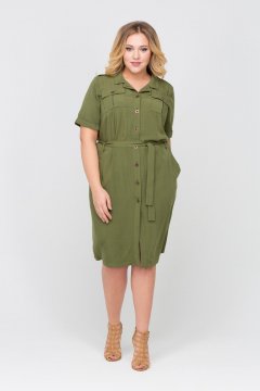 Платье-рубашка "Саманта" (Зелёный)