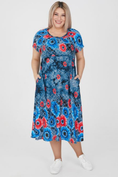 Платье "Luxury Plus" 1202 (Темно-синий)