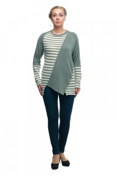Туника "Олси" 1706021/3 (Зеленый/полоска)