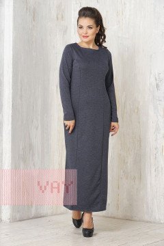 Платье женское 3327 (Темно-синий меланж)