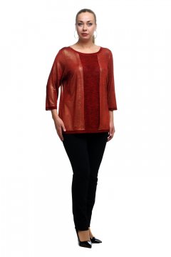 Блуза "Олси" 1810008/3S (Красный блеск)