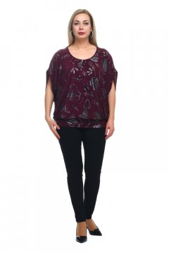 Блуза "Олси" 1810015/3 (Бордовый)