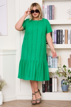 Платье "Акулина" (Зеленый)