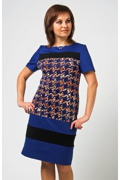 Платье "СКС" 1504 (Синий)