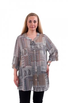 Блуза "Олси" 1310005.4 (Серо-бежевый)