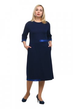 Платье "Олси" 1805022/2 (Синий темный)