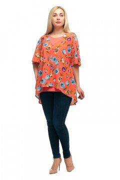 Блузка "Олси" 1711002/1V (Розовый)