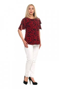 Блузка "Олси" 1710027V (Красный)