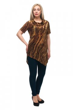 Туника "Олси" 1706028/1 (Коричневый)