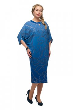 Платье "Олси" 1705037/2 (Синий)