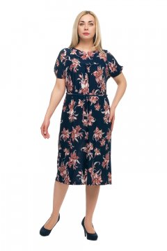 Платье "Олси" 1705040/3V (Розовый)