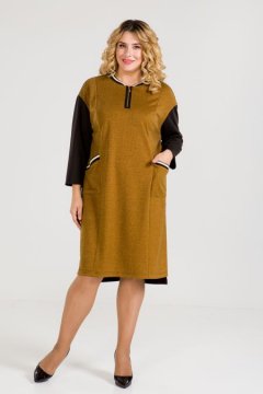 Платье "Luxury Plus" 933 (Горчичный)