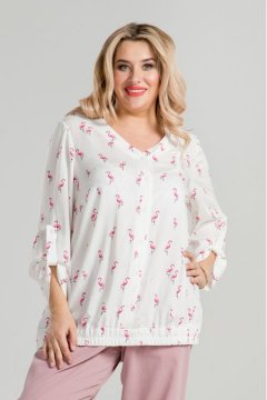 Блузка 861 (Белый)