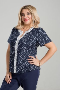 Блуза 906 (Синий)