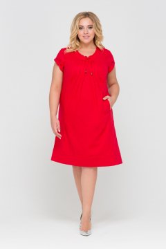 Платье "Лен Бианка" (Красный)