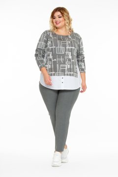 Блуза "Мирэлла" (Серый)