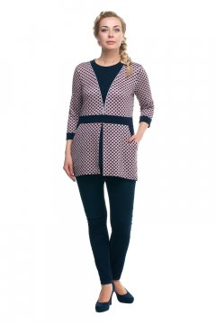 Туника "Олси" 1706002/1 (Синий/розовый)