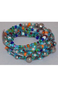 Браслет разноцветный " Летняя сказка" (Бисер)