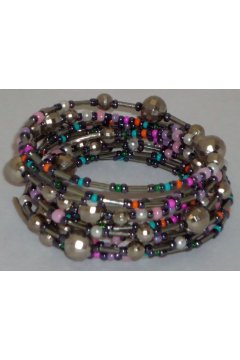 Браслет разноцветный " Штормовое небо" (Бисер)