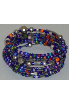 Браслет разноцветный "Буря в океане" (Бисер)