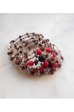 Браслет розовый "звезды эпохи"