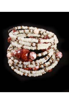 Браслет белый "Торжественный день"(Агат)