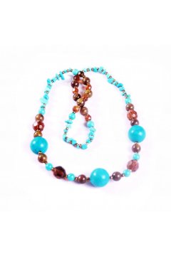 Бусы голубые "Голубые просторы" (Бирюза)