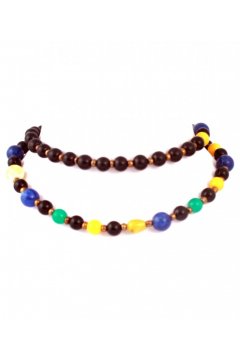 Бусы черные "Огни любви" (Агат)