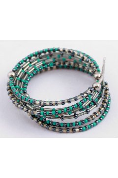 Браслет голубой " Летний день" (Бисер)