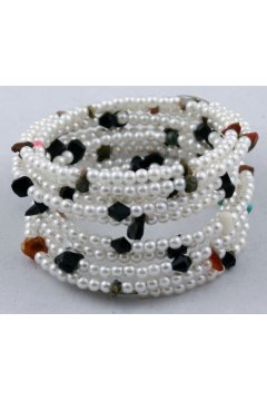 Браслет белый " Красивый путь" (Бисер Самоцветы)