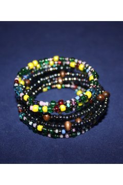 Браслет цветной "Разноцветная курица" (Бисер)