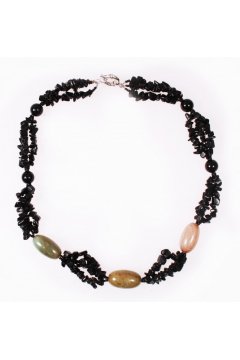 Бусы черные "Деметра" (Агат)