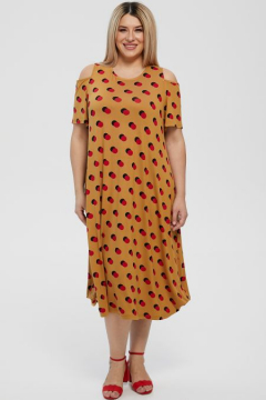 Платье "Luxury Plus" 1216 (Горчичный)