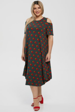 Платье "Luxury Plus" 1216 (Темно-зеленый)