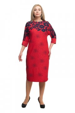 Платье "Олси" 1705023 (Красный)