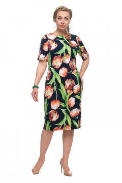 Платье "Олси" 1705044/1V (Зелёный)