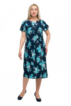 Платье "Олси" 1705040/4V (Голубой)