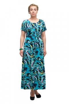 Платье "Олси" 1705047/1 (Голубой)