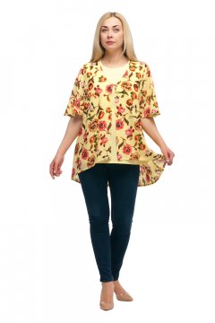 Блузка "Олси" 1711002/2V (Жёлтый)