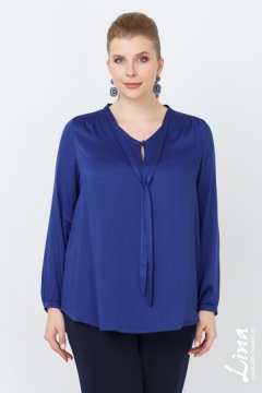 Блуза "Малика" (Синий)