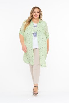 Блуза "Рыбки" (Салатовый)