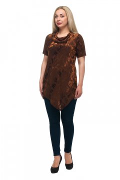 Туника "Олси" 1706028/2 (Коричневый)