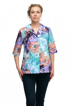 Жакет "Олси" 1202004.1 (Голубой/сирень)