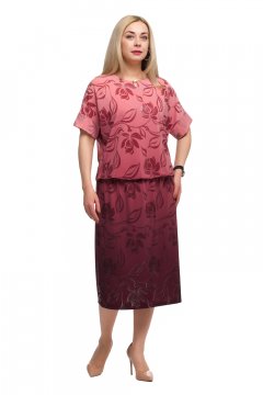 Платье "Олси" 1705039/3 (Красный)