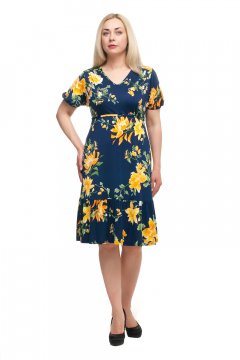 Платье "Олси" 1705048/1V (Жёлтый)