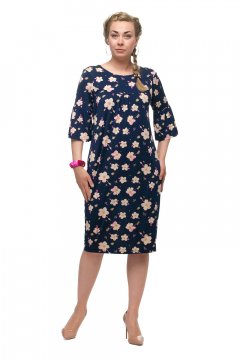 Платье "Олси" 1705046 (Синий)