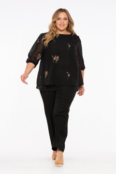 Блуза "Ариэль" (Черный)