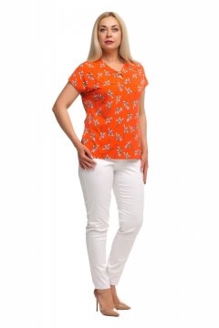 Блуза "Олси" 1707012S (Оранжевый)