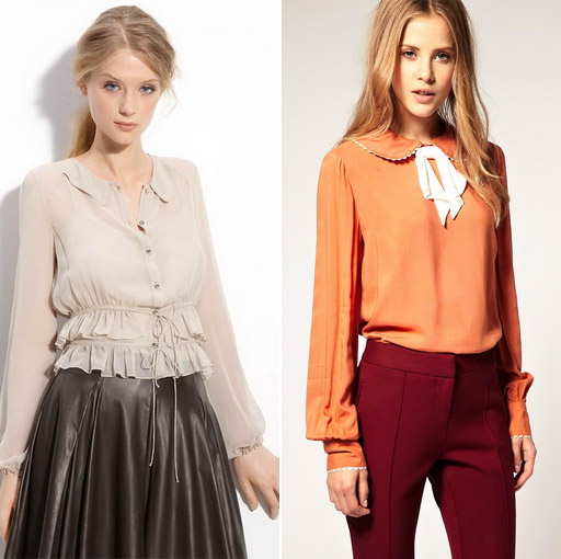 Блузка в ретро стиле